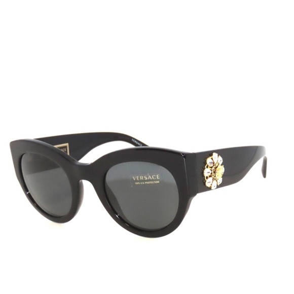 Versace VE4353BM 4353 5314/87 Black Gray Sunglasses